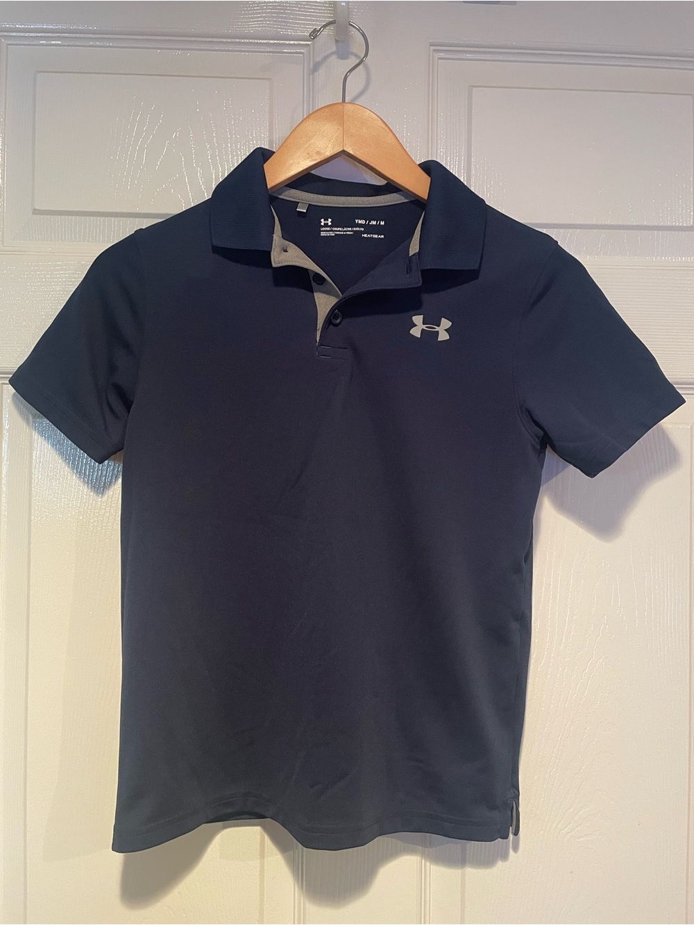 Under Armour Men’s Navy Polo with Light Gray Logo